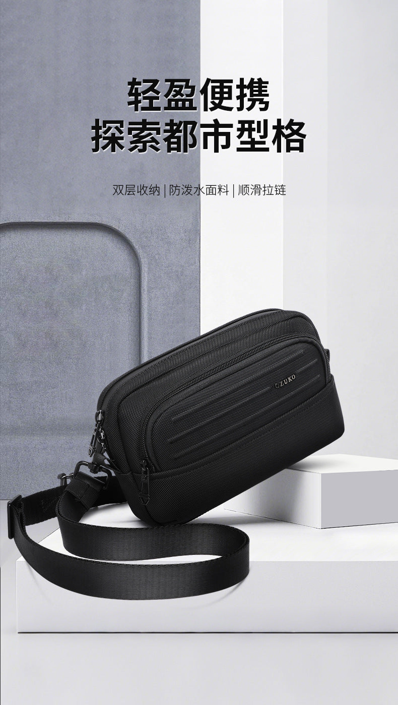 ozuko Men's Clutch Bag Multi-Functional Portable Small Crossbody Bag Travel Commute Lightweight Trendy Brand Storage Men's Bag - 图片 8