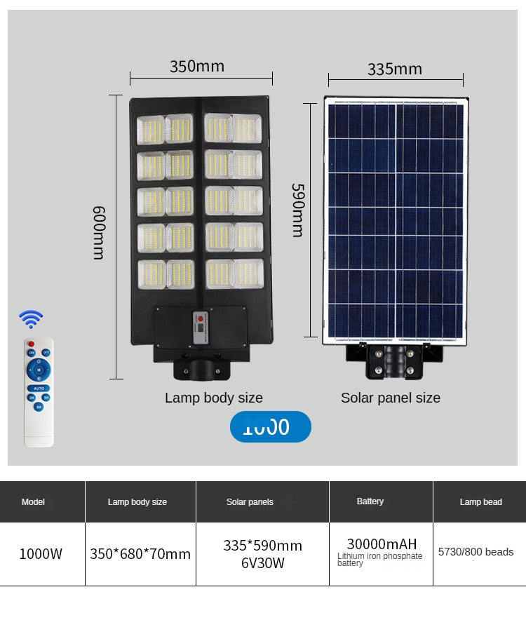Outdoor Ip65 Waterproof Road Night Lighting Waterproof Energy-Saving Solar Street Light - 图片 24