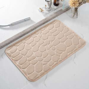 Special Coral Fleece Pebble Embossed Floor Mat Thickened Soft Bathroom Rug Machine Washable Carpet Wholesale