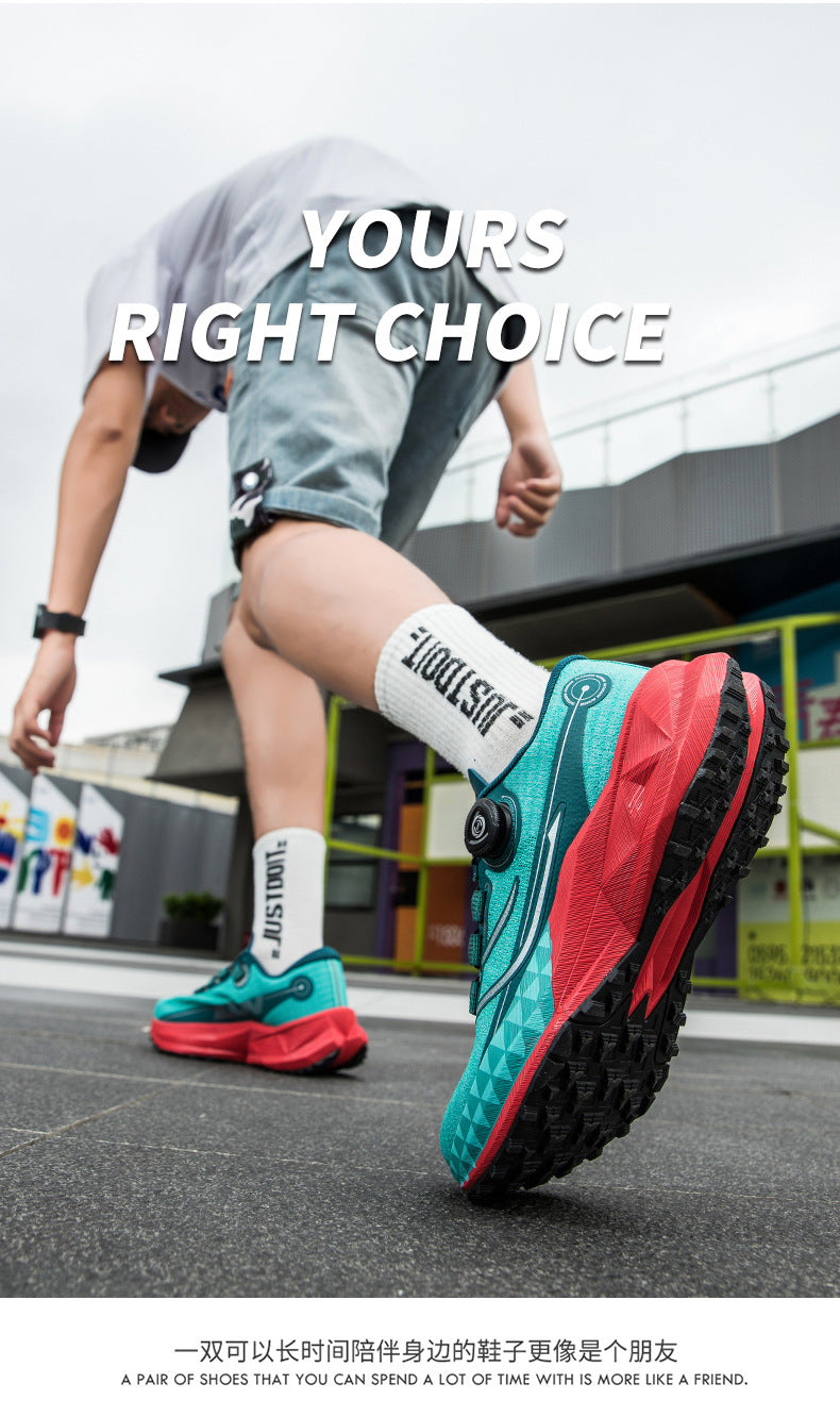 Full Palm Carbon Plate Sports Running Shoes Double Layer Popcorn Outdoor Trail Running Shoes Marathon Men's and Women's Shoes - 图片 33