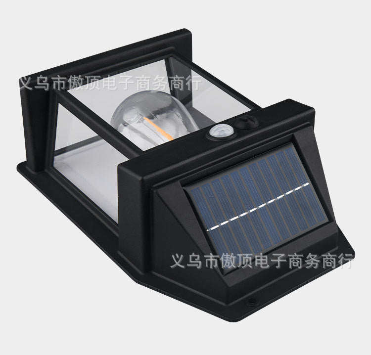 New Solar Light Outdoor Human Body Sensor Light Waterproof Street Light Tungsten Wall Light Garden Courtyard Night Light - 图片 19