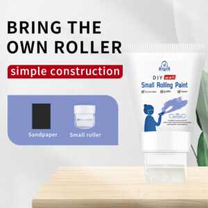 DIY Roller Paint Indoor Latex Paint Small Roller Brush Repair Paint Wall Repair Coating Small Roller Paint Water-Based