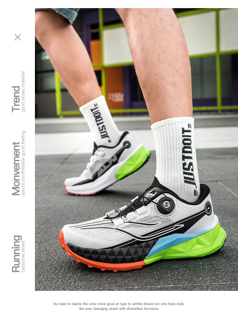 Full Palm Carbon Plate Sports Running Shoes Double Layer Popcorn Outdoor Trail Running Shoes Marathon Men's and Women's Shoes - 图片 39