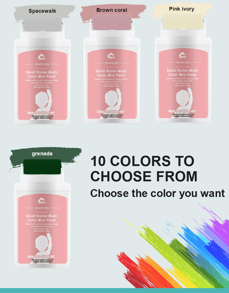 Tik Tok Same Style Small Roller Brush Paint Odorless Wall Repair Paste for Dirt and Graffiti, Latex Paint Repair - 图片 20