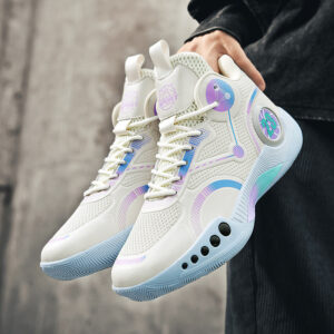 Spring Festival New Couple Casual Basketball Shoes Fashion Combat Boots Wear-resistant Shock-absorbing Campus Student Training Competition Sneakers