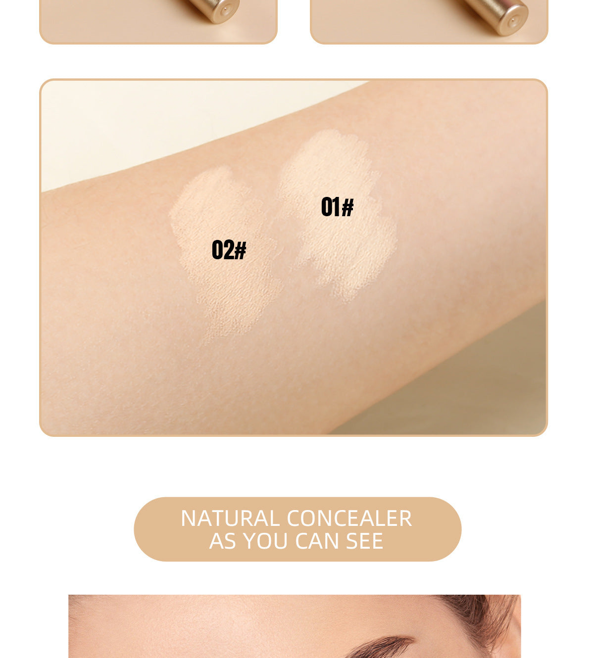 Fine Concealer Pen for Under-eye Dark Circles, Acne Marks, and Shadow Contouring Stick - 图片 34