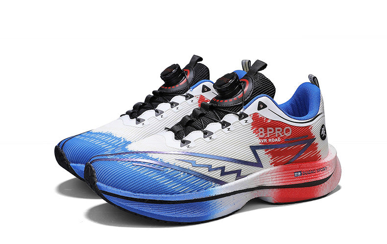 2025New8pro Full Palm Carbon Plate Racing Shock Absorption Running Shoes Men and Women Couples Rotating Buckle Youth Shoes Sports - 图片 39