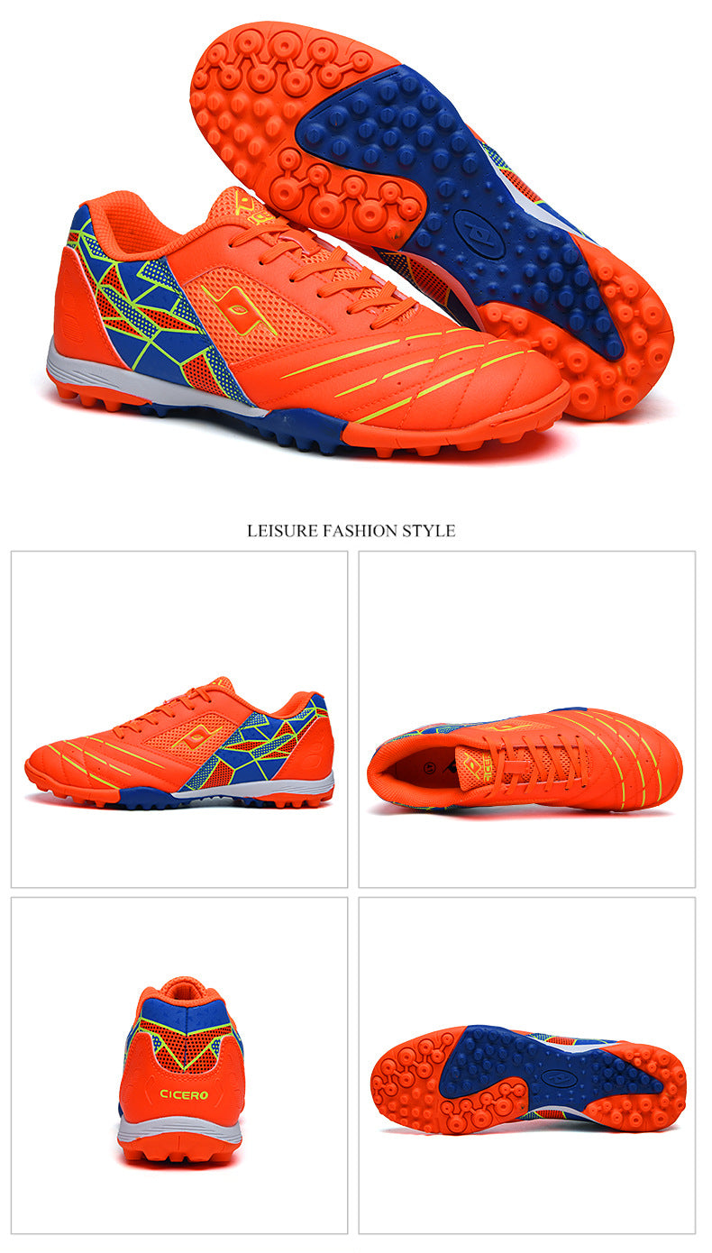 Men's Soccer Shoes TF Velcro Magic Tape Children's Sports Shoes for Primary and Secondary School Students and Teenagers for Sports Competitions and Training - 图片 42