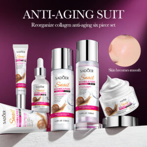 SADOER Snail Restructured Collagen Six-piece Set Moisturizing skin care set  foreign trade wholesale