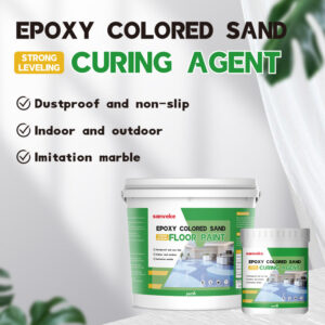 Epoxy Natural Color Sand Floor Paint Imitation Marble Self-Leveling Seamless Terrazzo Cement Tile Flooring