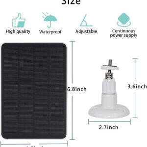 6W5V Solar monitoring panel charger security monitoring3Rice Noodles Micro USB Android Interface Type-c