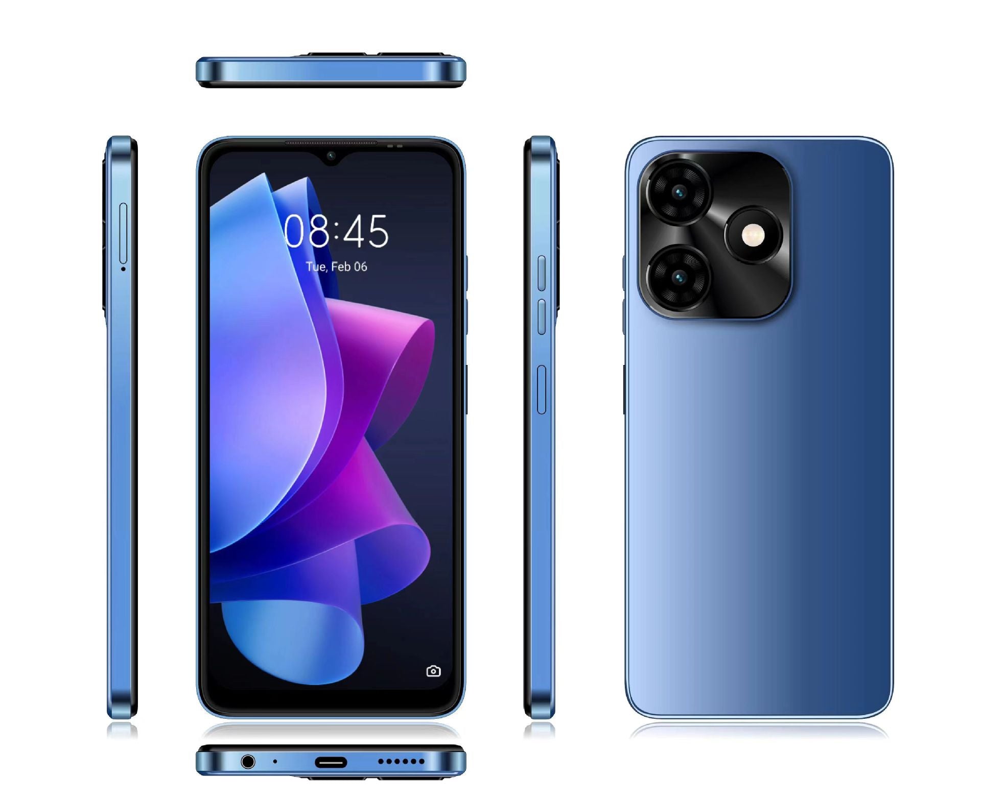 Hot sale new6.7Inch4G 3+64GB Smartphone supports fingerprint recognition - 图片 6