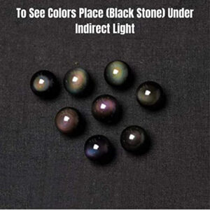 Natural Obsidian Necklace16mm Beaded Tiger Eye Stone Pendant Holiday Gift Couple Amethyst Necklace