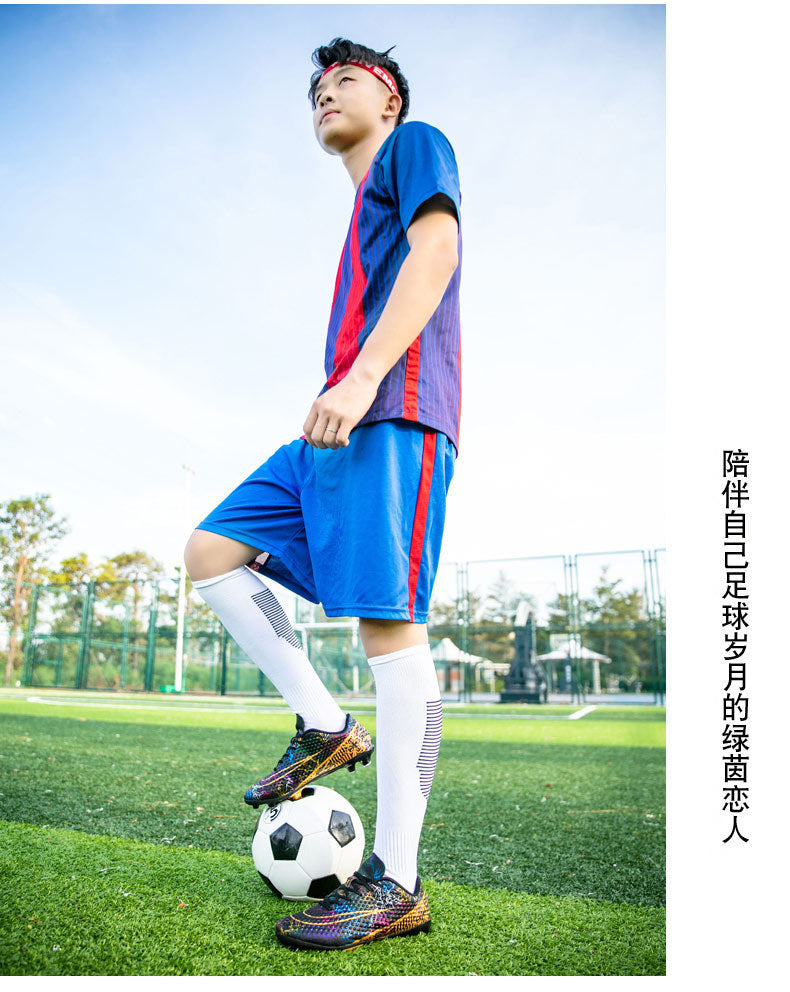 New professional football shoes for men and women AG Spike TF Broken Nail Youth Student Grassland Competition Training Shoes - 图片 30