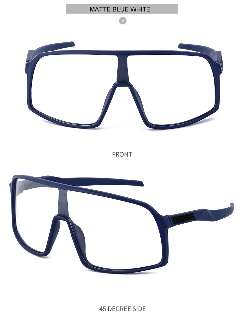 New Colorful Cycling Glasses for Men1998One-piece sunglasses European and American fashion outdoor sports sunglasses - 图片 73