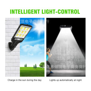 Outdoor Solar Street Light New Human Body Sensing Garden Light with Remote Control LED Wall Lamp Waterproof Garden Light