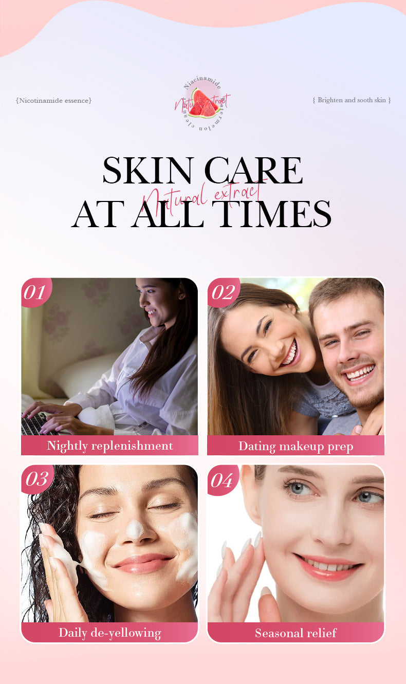 Niacinamide Watermelon Facial Cleanser SADOER Deep Cleansing Facial Cleanser Cross-Border Wholesale - 图片 17