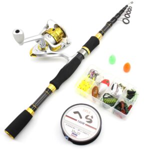 1.8Miluya Rod Set Ultra Short Telescopic Fishing Rod Spinning Reel Combo Amazon FBA Overseas Warehouse Fishing Gear