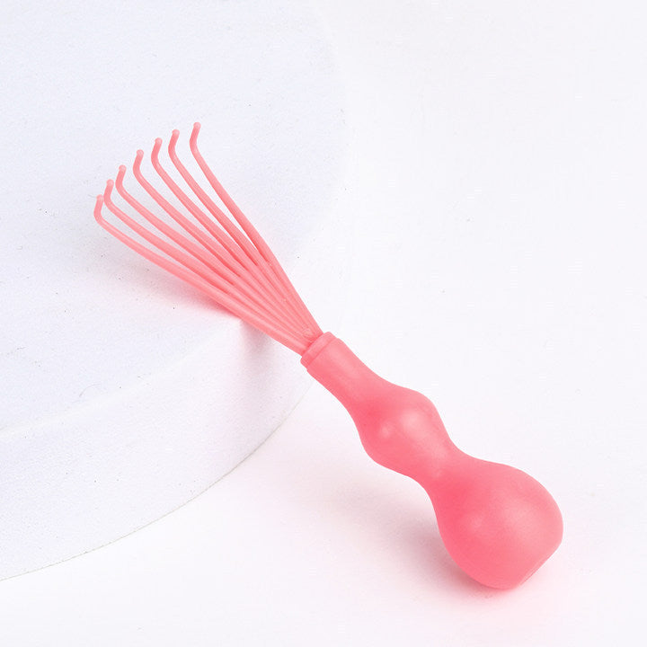 Large Curved Comb, Ribbed Hair Comb, Boar Bristle Curved Massage Comb, Nine-Row Comb, Styling Curling and Smoothing Comb, Cross-Border - 图片 12