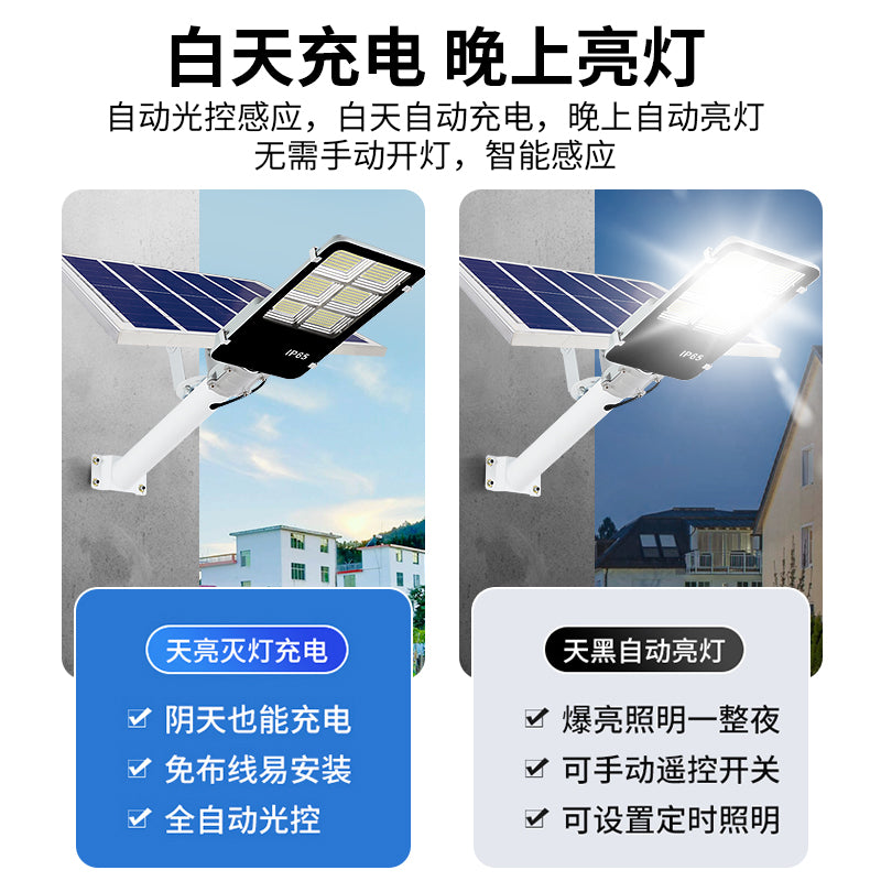 High Quality LED IP65 Waterproof Outdoor High Power Solar Street Light with Motion Sensor for Highway - 图片 3