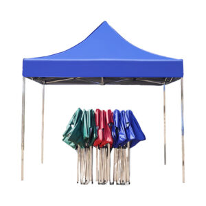 Thickened Stainless Steel Four-Corner Tent Outdoor BBQ Night Market Stall Use Rain Shelter Windproof Sunshade Portable Folding Large Umbrella