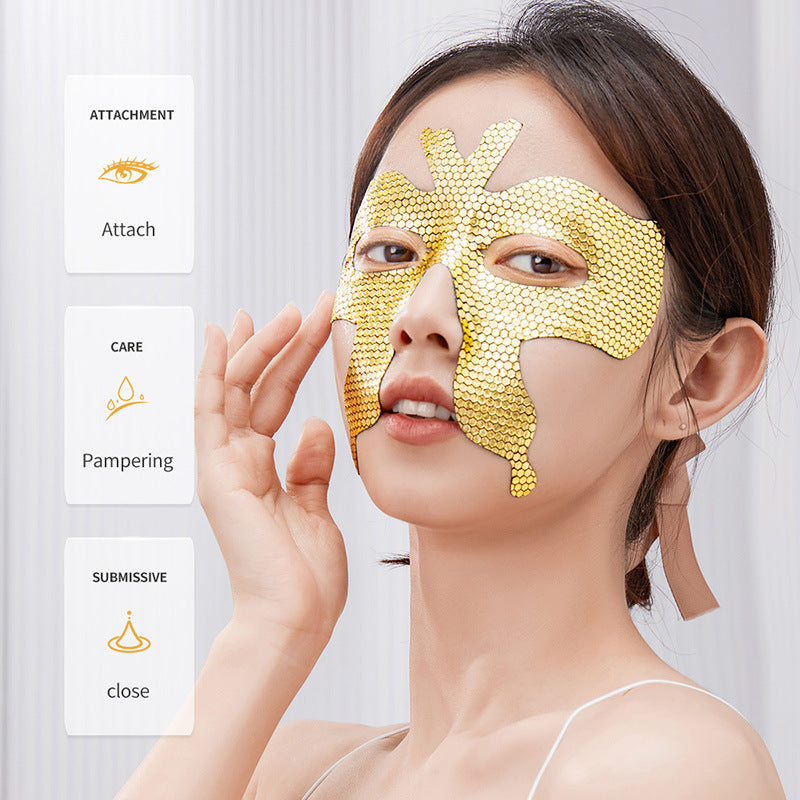 Gold Butterfly Eye Mask SADOER Eyes mask15g Moisturizing and Nourishing Tablets for Cross-Border Wholesale - 图片 3
