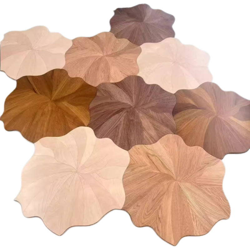 Custom 15mm Solid Wood Oak Lotus Pattern Waterproof Anti-Slip Decorative Laminate Flooring | Premium Engineered Exterior - 图片 3