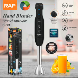 RAF EU Standard Portable Household Food Blender Handheld Electric Stainless Steel Cooking Stick Mixer780