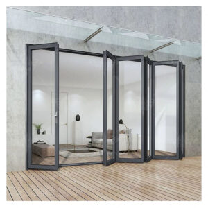 2023 Latest Design of Folding Doors Tempered Glass for High Safety and Quality Suitable for Home Installation