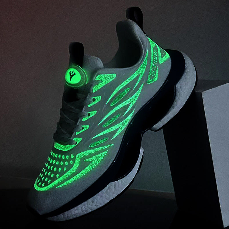 Summer Breathable Men's Shoes2025New Youth Sports Casual Running Shoes Student Lightweight Dad Mesh Trendy Shoes