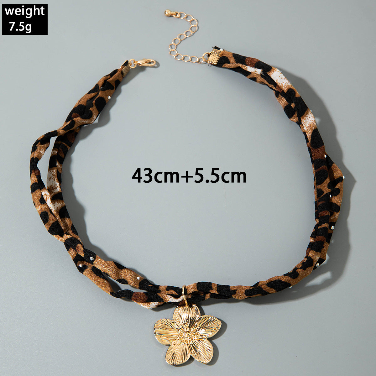 European and American Style Ocean-themed Cross Conch Starfish Pendant Leopard Print Exaggerated Necklace Collarbone Chain Jewelry - 图片 44