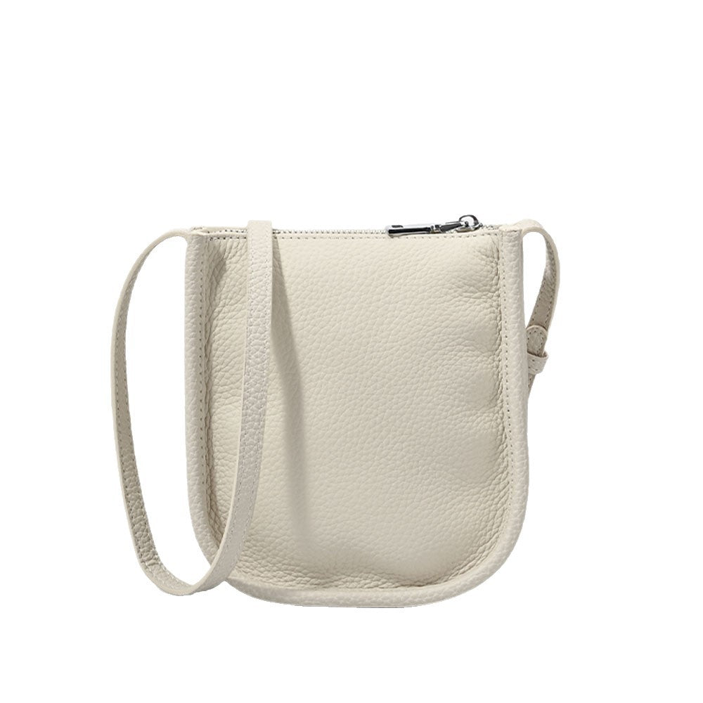 Genuine Leather Phone Bag Niche Fashion Small Bag for Women High-end Casual Simple Versatile Portable Shoulder Crossbody Bag - 图片 4