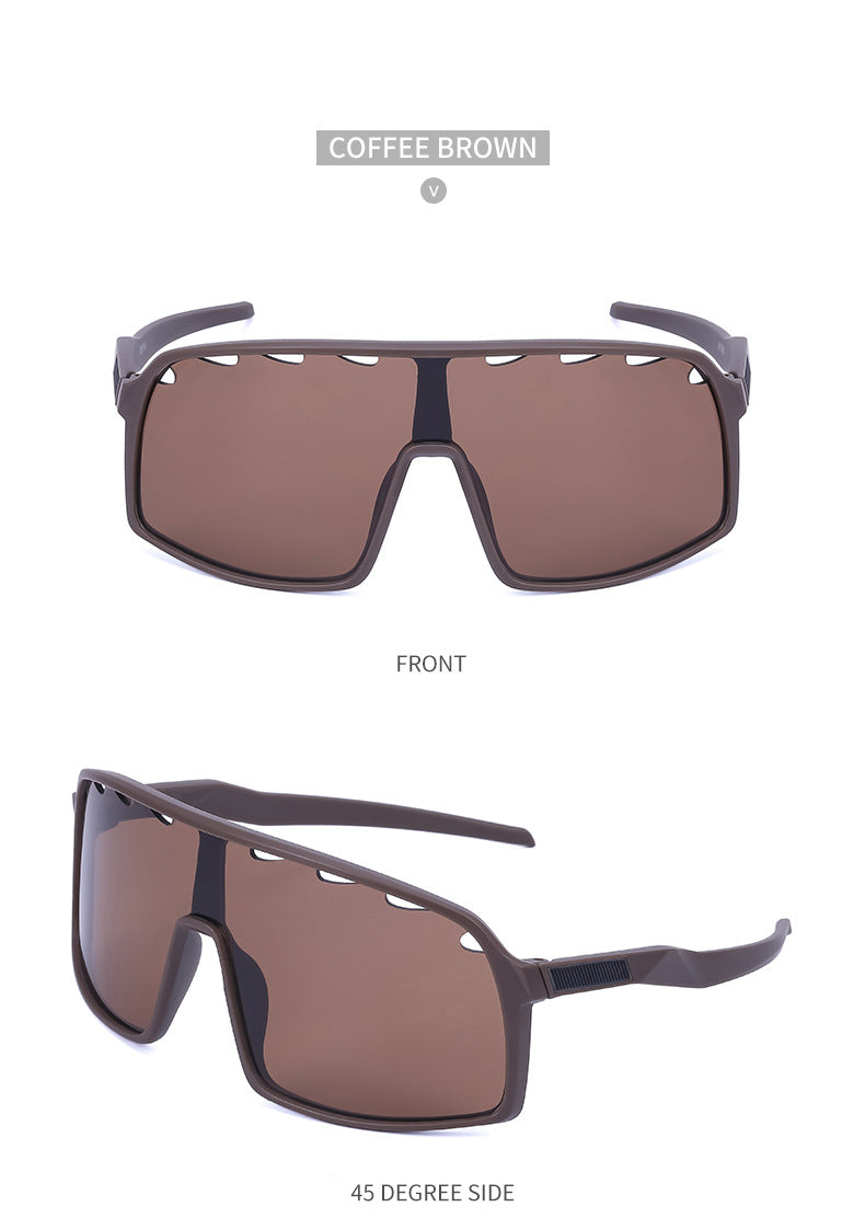 New Colorful Cycling Glasses for Men1998One-piece sunglasses European and American fashion outdoor sports sunglasses - 图片 66