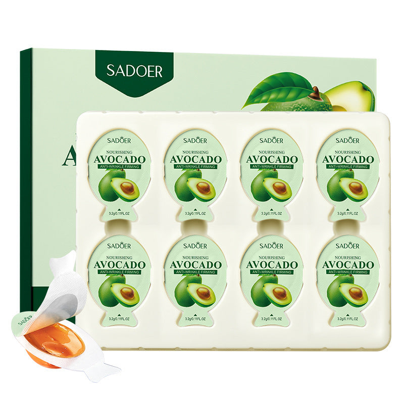 Sleep Mask SADOER Avocado Portable Smear-On Nourishing Anti-Wrinkle Freeze Mask Cross-Border Foreign Trade Wholesale - 图片 5