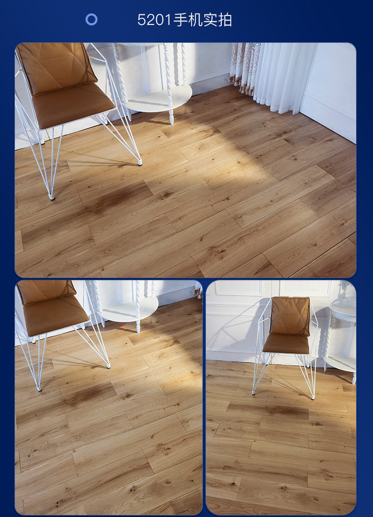 In-stock Solid Oak Flooring from Source Scar Modification Hand Scratch Pattern Original Wood Floor Solid Wood with Dragon Bone Design - 图片 23