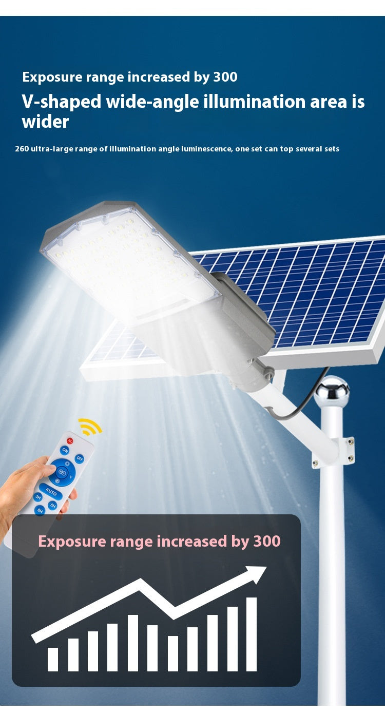 New Rural Lighting Engineering 6m Road Lamp Outdoor Solar LED Lamp Wide-Angle 4-Sided Aluminum Battery for Household Garden Use - 图片 15