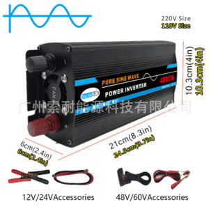 800W Sine Wave Inverter DC12V/24V Turn AC110V120VWish Shopee Platform Export