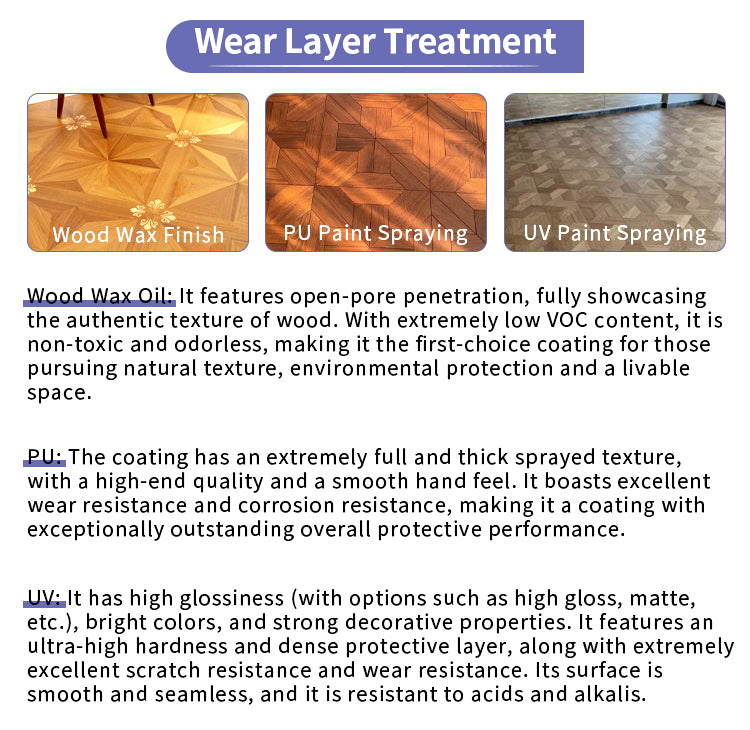 Customizable 18mm Thick Solid Oak Wood Flooring with UV Lacquer Finish for Outdoor & Kitchen Projects ABCD Surface Grading - 图片 10