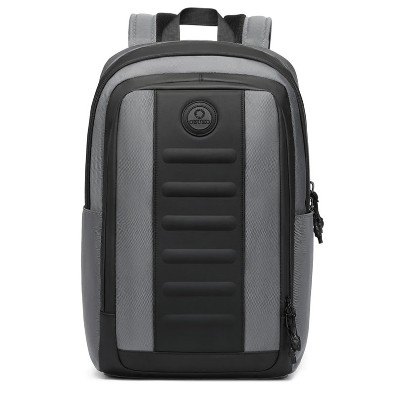 ozuko Business Backpack Men's Large Capacity Computer Backpack Outdoor Waterproof Travel Backpack Backpack - 图片 5