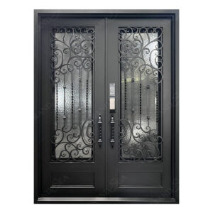 Exquisitely Designed Modern Exterior Arches Double Front Main  Wrought Iron Exterior Door Design