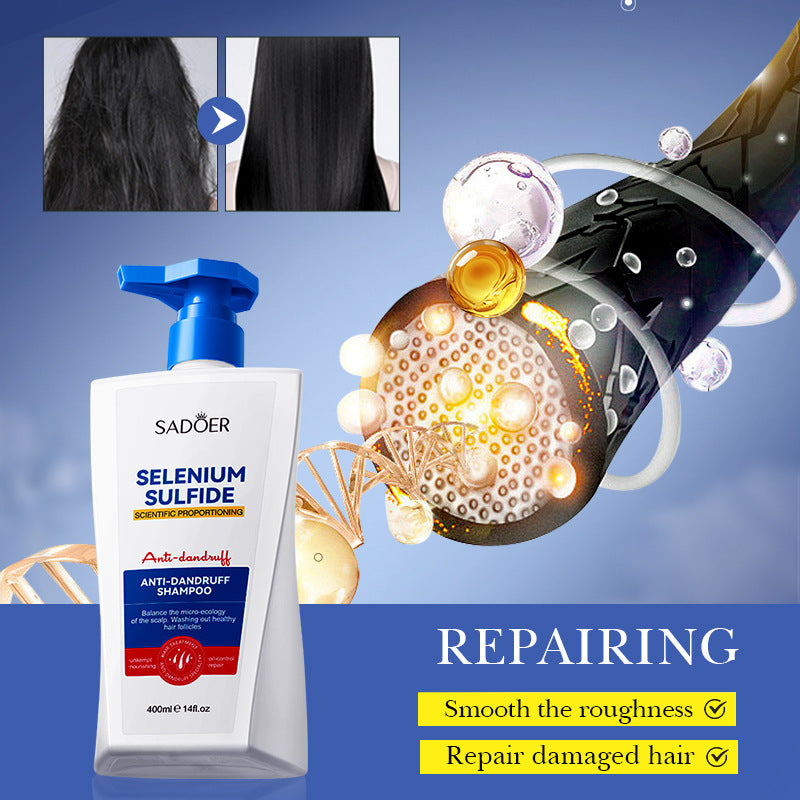 Cross-border Selenium Disulfide Anti-Dandruff Shampoo400ml Deep Cleansing and Moisturizing Shampoo Export Manufacturer Wholesale - 图片 3