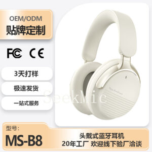 Hot-selling Strong Noise Cancelling Wireless Bluetooth Headphones for Sports and Music, Ultra-long Battery Life, Support Customization