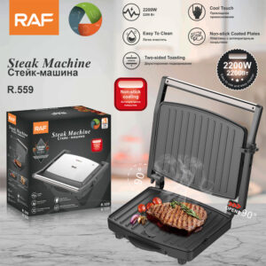 RAF European Standard Household Multifunctional Barbecue Grill Steak Maker Breakfast Maker Sandwich Maker Toaster