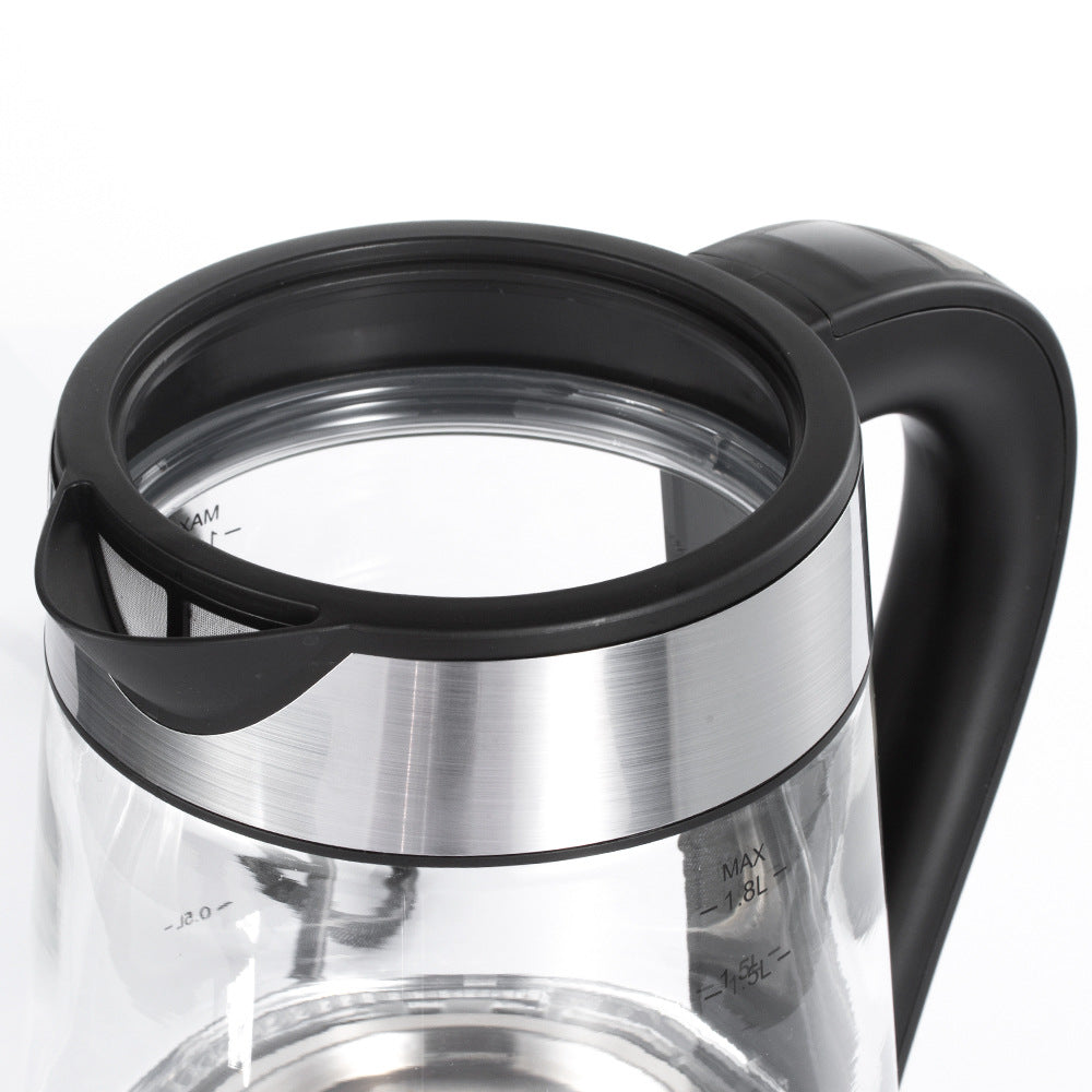 RAF European Standard Electric Kettle Automatic Power Off High Borosilicate Glass Electric Kettle LED Adjustable Temperature with Filter Plug7202 - 图片 16