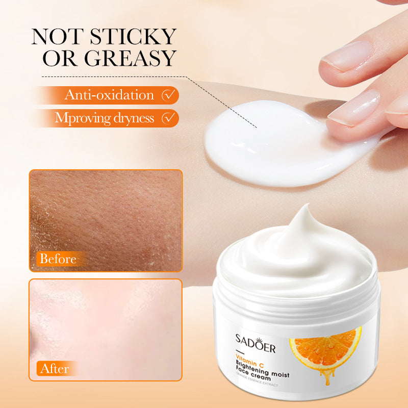 Vitamin C Moisturizing Cream SADOER Whitening, Hydrating, and Skin-Softening Face Cream Cross-Border Wholesale - 图片 5