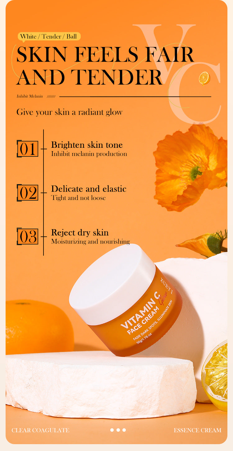 Dimension C Face Cream Moisturizing Repair Brightening Skin Tone Lazy Face Cream Lifting Firming Pore Minimizing VC Essence cream - 图片 8