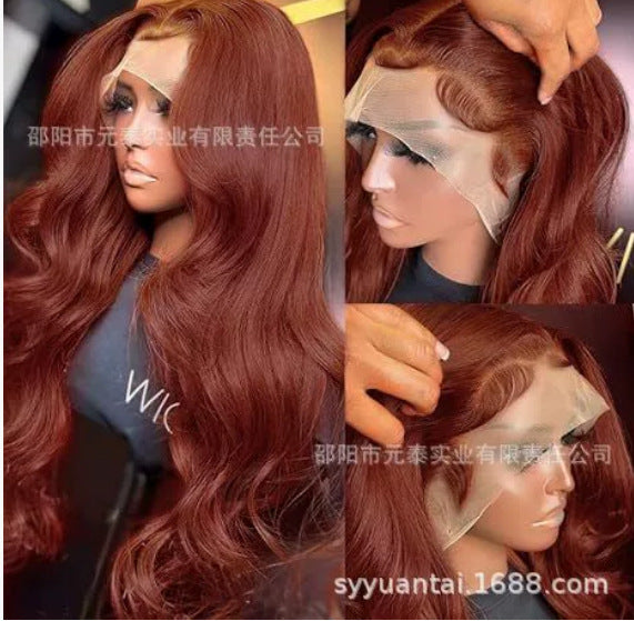 AshHoneyBlondeOmbreColored13x4LaceFrontSyntheticWig Long Curly Hair - 图片 10