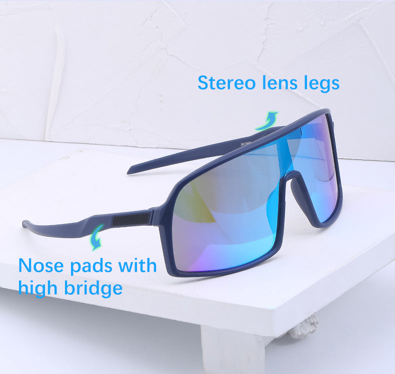 New Colorful Cycling Glasses for Men1998One-piece sunglasses European and American fashion outdoor sports sunglasses - 图片 27
