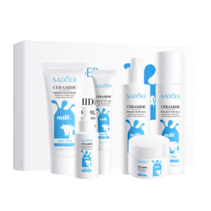 Milk Skin Care Set SADOER Ceramide Whitening and Moisturizing Six-piece Set Cross-border Foreign Trade Wholesale