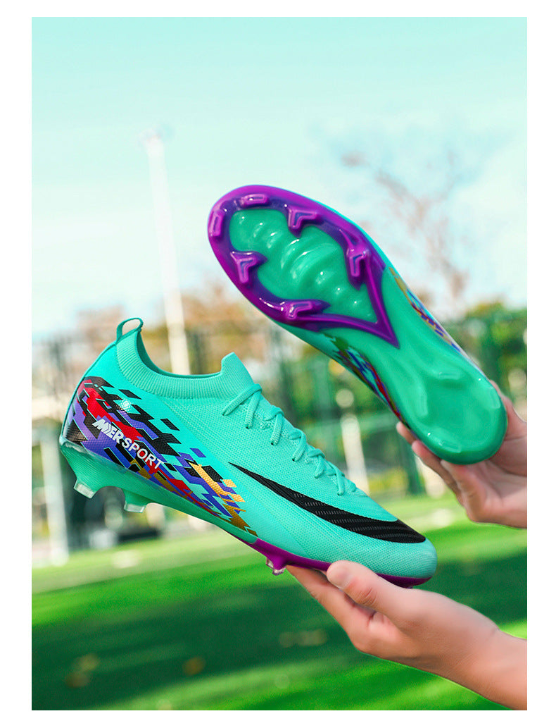 New Large Size Long Spike Football Shoes Low Top Youth Competition Training Student Football Sports Shoes - 图片 42